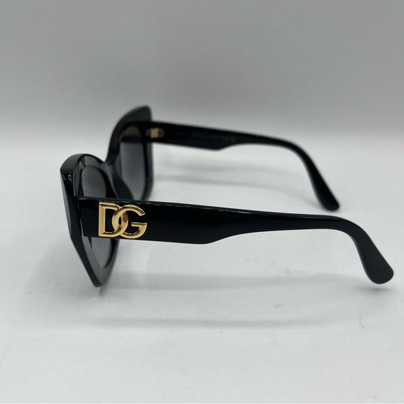 Dolce & Gabbana Women’s Cat Eye Sunglasses DG4405 Black - Picture 4 of 9